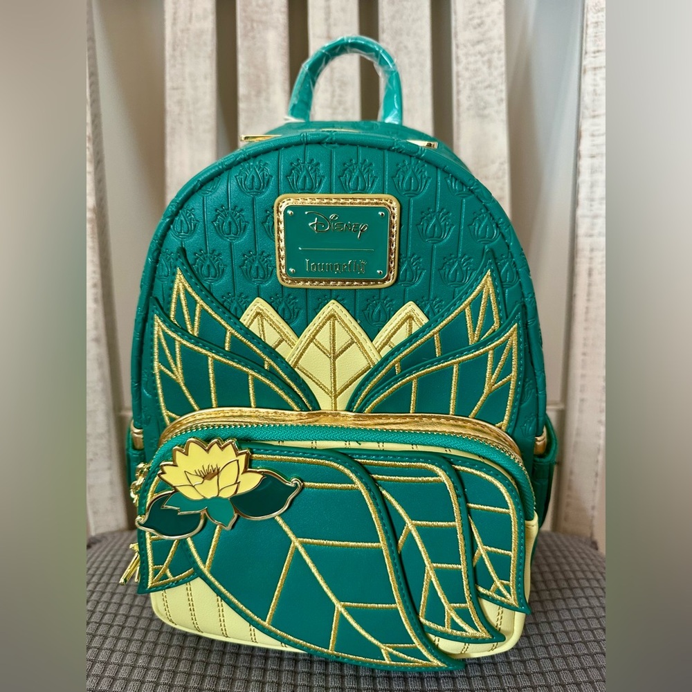 Loungefly Disney The Princess and the Frog Tiana Cosplay Mini Backpack & Wallet